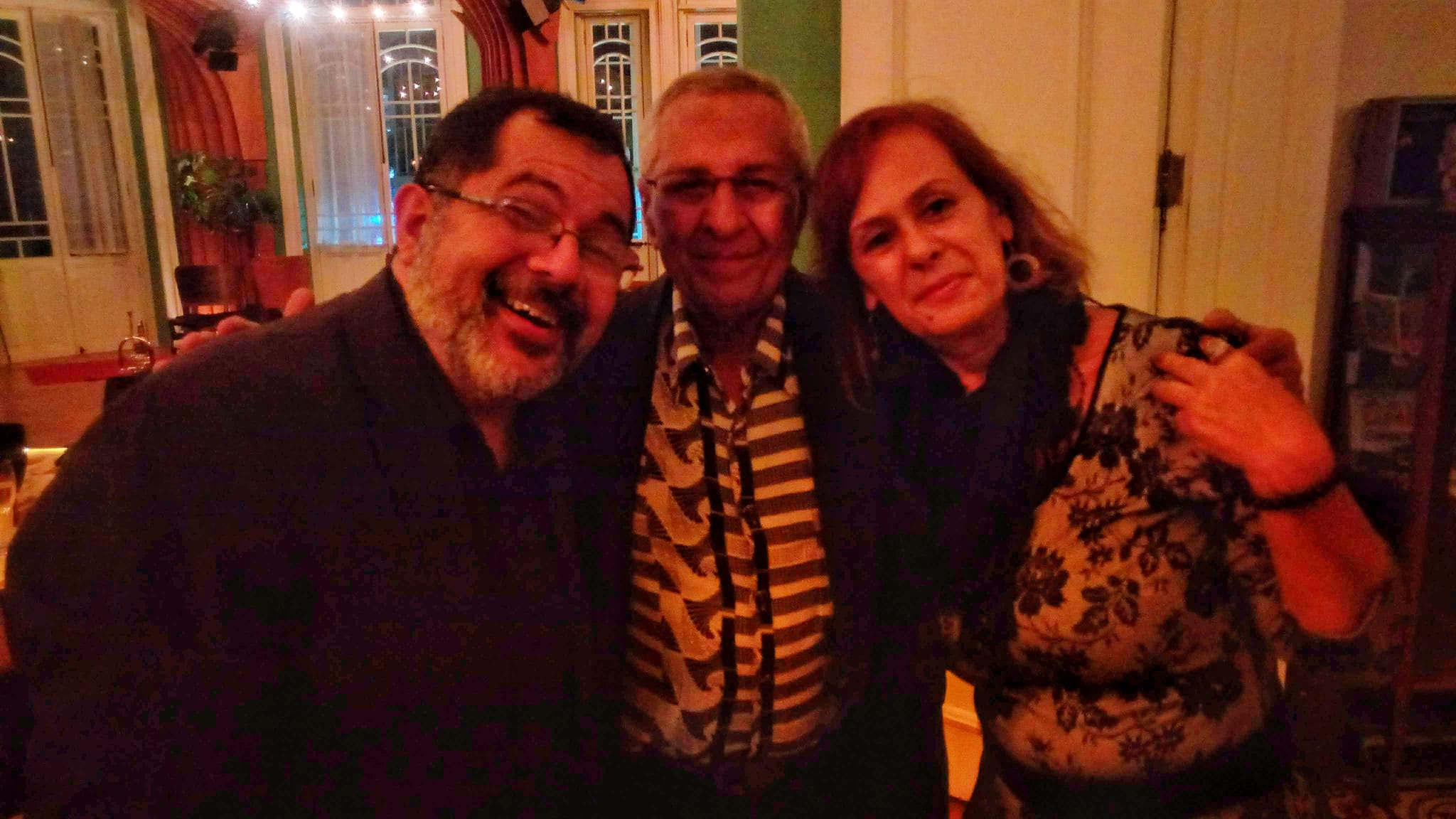 Na casa de Francisca, com o saudoso Jericó e Proveta. Lançamento do CD do Jericó - divulgação realizada a convite do Nahor Gomes
